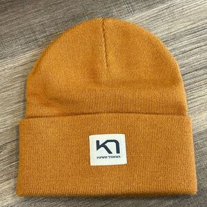 Kari Traa Mustard Knit Beanie Hat